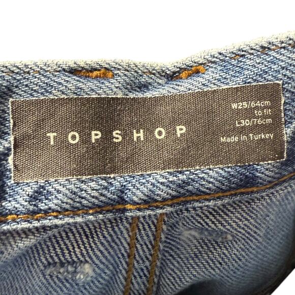 TOPSHOP IDOL Oversized Ovoid High Waist Jeans - Waist 25 - Picture 8 of 9